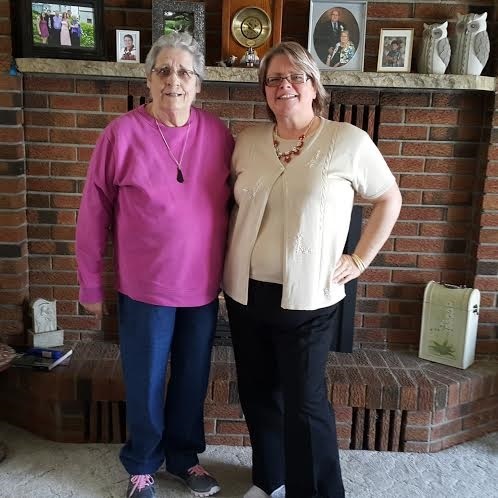 image of Lori with her mother, Fran